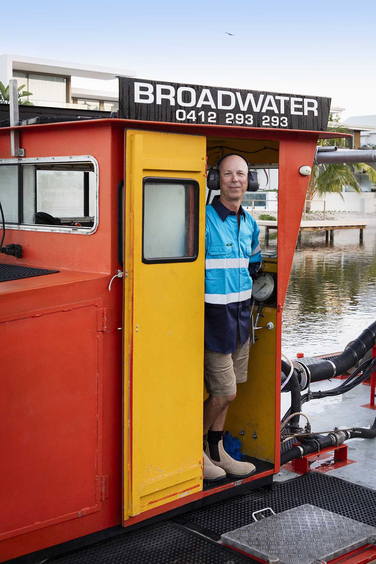 Marine civil works floating plant South East Queensland